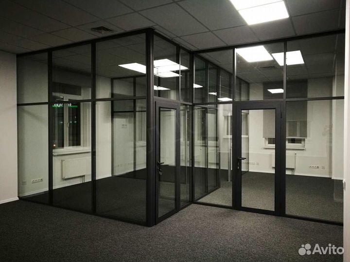 Офисные перегородки из алюминиевого профиля