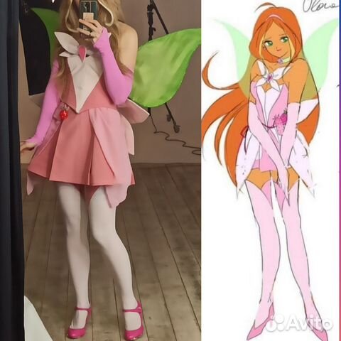 Косплей костюм Сейлор Флора винкс купить в Москве | Личные вещи | Авито
