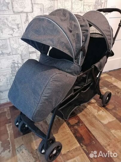 Прогулочная коляска для двойни бу