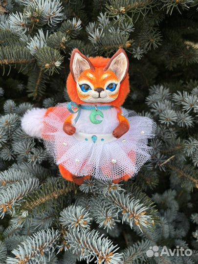 Игрушка ручной работы лиса