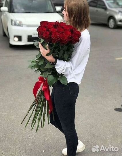 Высокие розы Букеты с доставкой