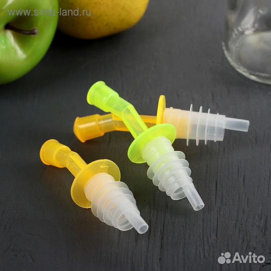 Набор насадок на бутылку Доляна «Яркоцвет», 3 шт