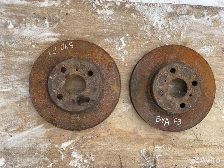 Byd f3 диск тормозной передний
