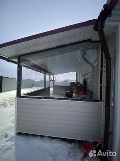 Мягкие окна с открывающимися створками