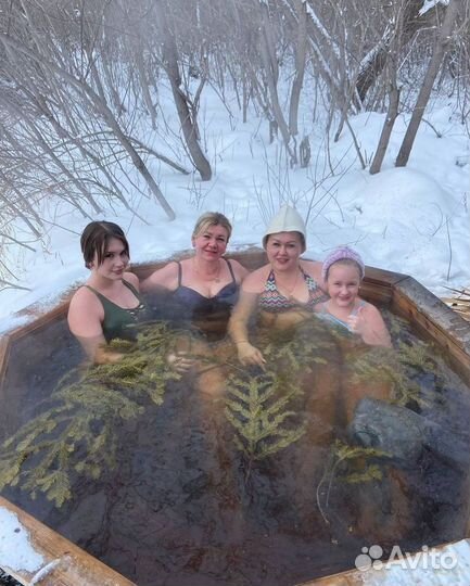 Купель уличная из лиственницы