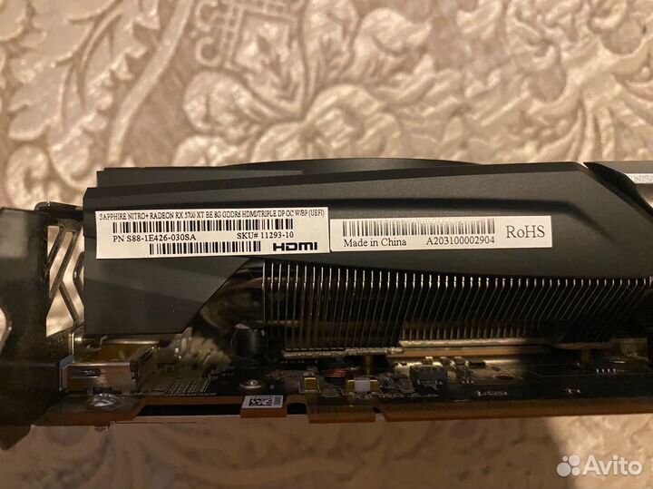 Видеокарта rx 5700 xt sapphire nitro