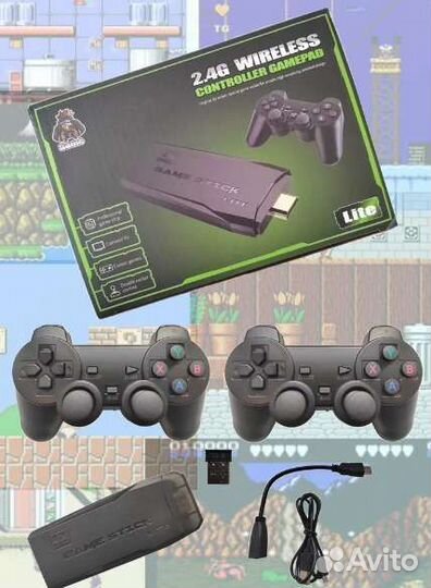 Игровая приставка game stick, dendy, sega