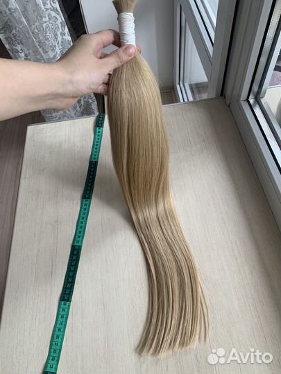 Волосы для наращивания 60 см блонд