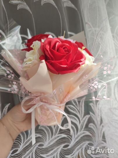 Букет из мыльных цветов