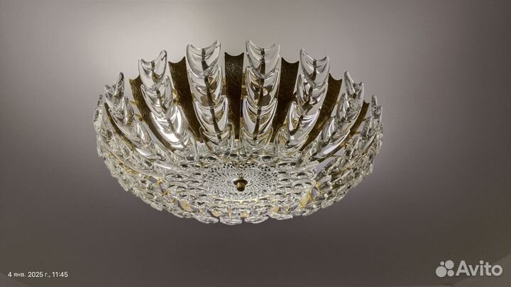 Люстра потолочная хрустальная СССР