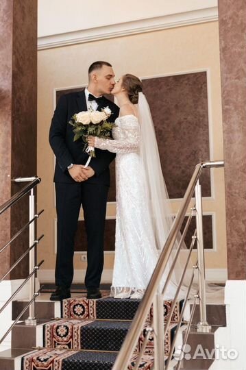 Платье свадебное вечернее 42