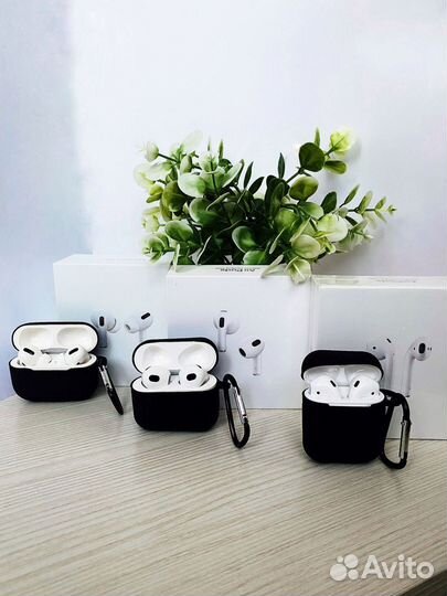 AirPods 2,AirPods 3,AirPods Pro (Чехол в подарок)