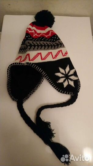 Шапка Позитивная Зимняя с Косами Оригинал
