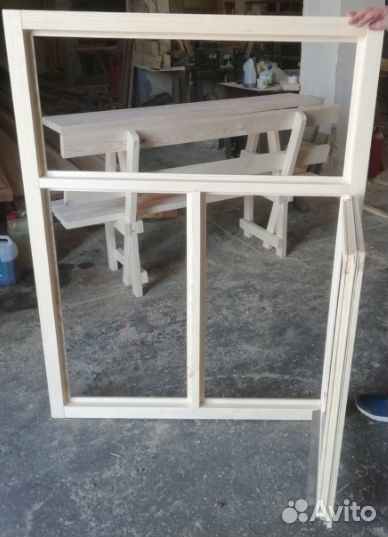 Рама оконная для дачи с одной створкой 1,3*1 м