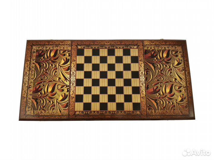 Нарды деревянные с рисунком 60х60см