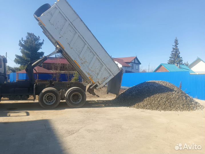 Песок щебень отсев пгс