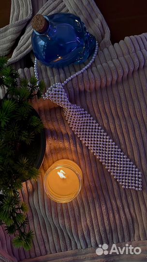 Галстук из жемчуга