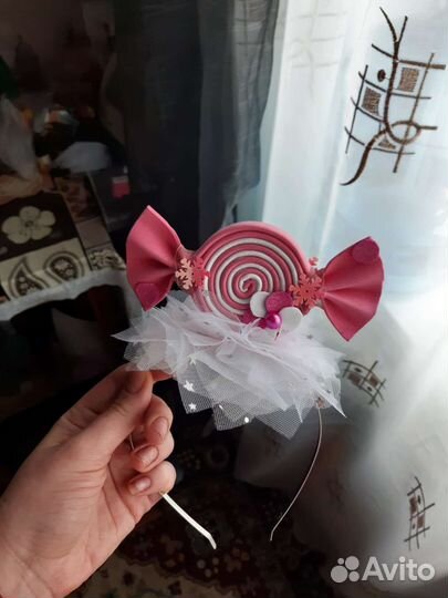 Ободок с конфеткой