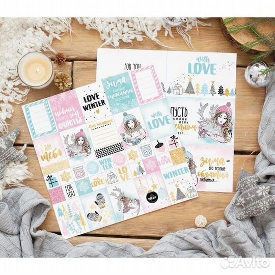 Бумага для скрапбукинга.Набор новый 30,5 30,5 см