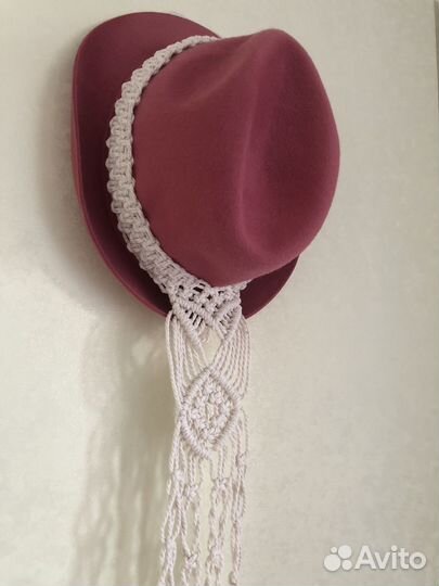 Повязка на голову макраме очелье