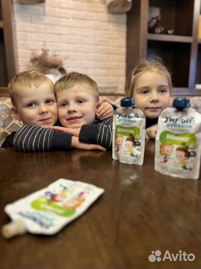 Пюре с органическим йодом умный ребенок