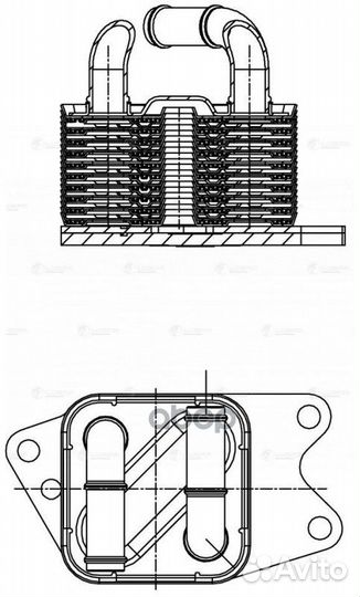 Радиатор масл. VW polo (09) /skoda rapid (12)