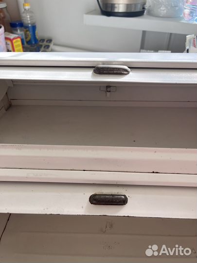 Двухярусная хлебница СССР эмаль белая