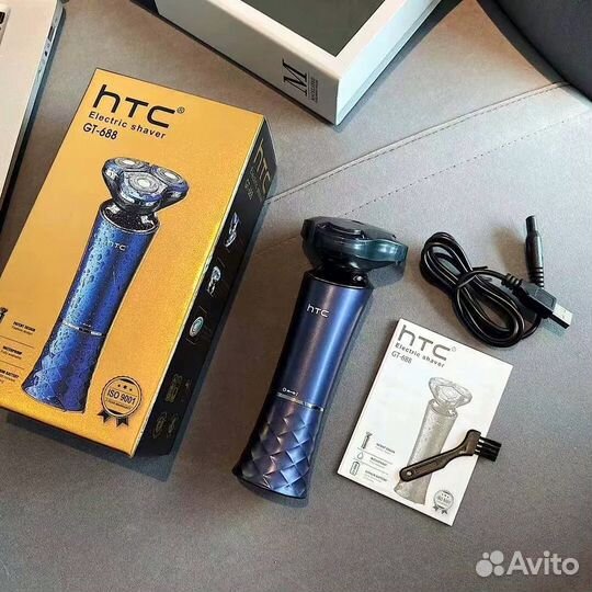 Электробритва HTC (сухое бритье,3 головки,Li-ion)