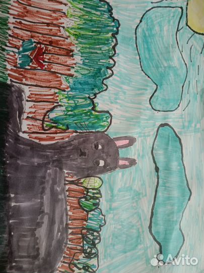 Картина кролика