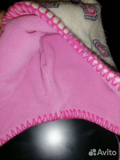 Шапка на флисе на девочку