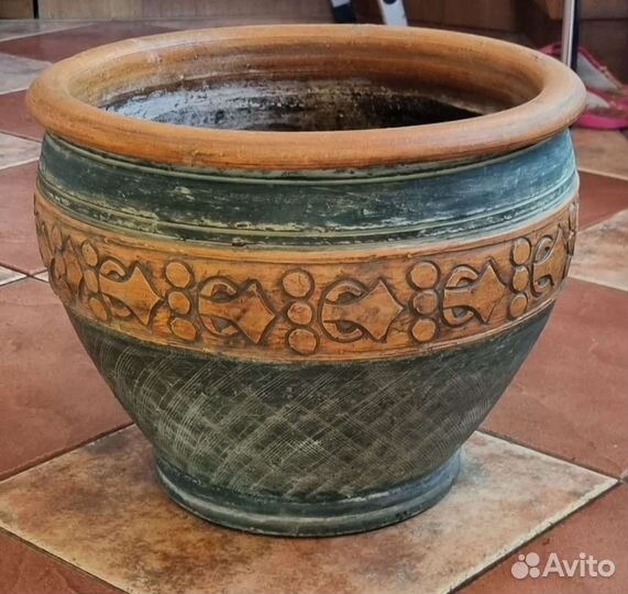 Горшок керамический напольный