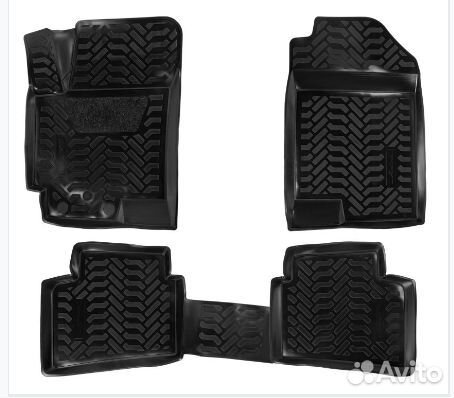 Ковры в салон 3D с подпят. для Hyundai Solaris II