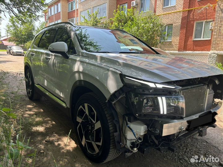 Hyundai Santa Fe 2.2 AMT, 2021, битый, 106 000 км