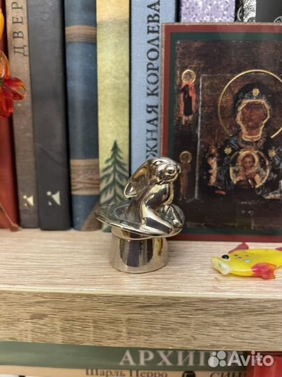 Серебряный кролик 925 Сувенир из серебра. Соколов