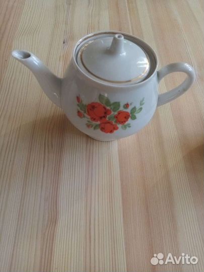 Заварник и чашки фарфор СССР