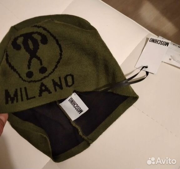 Мужская шапка Moschino оригинал