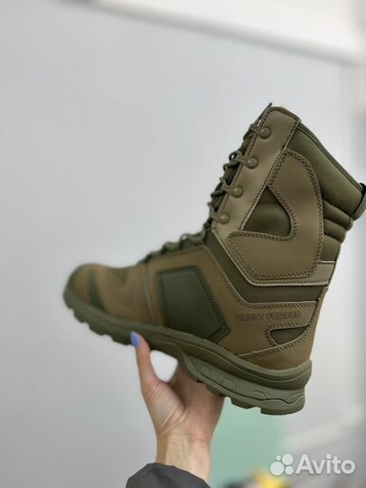 Тактические ботинки salomon (высокие берцы) олива