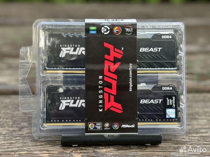 Оперативная память ddr4 16gb 3600 RGB Kingston