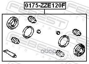 Ремкомплект тормозного суппорта 0175-ZZE120F