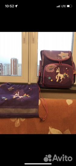 Рюкзак для начальной школы+мешок для сменки