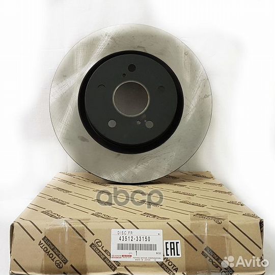 Диск тормозной передний 43512-33150 toyota