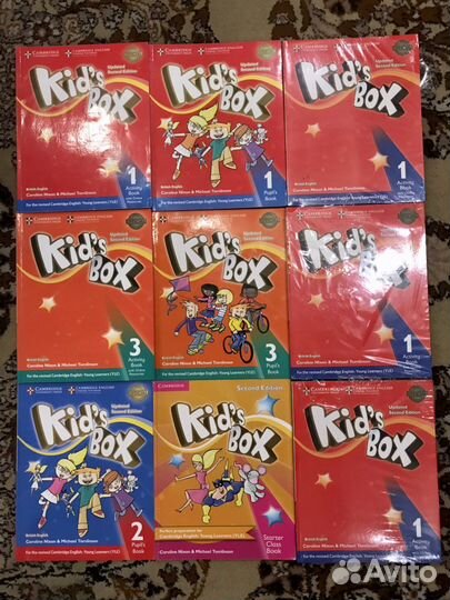 Учебник Kids Box 4, книги для учителя Starter и 4