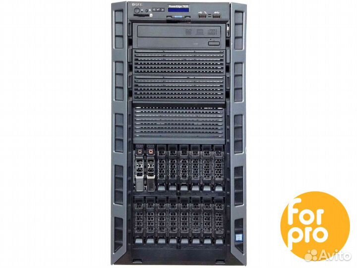 Сервер dell T630 16SFF 2xE5-2667v4 512GB, H730