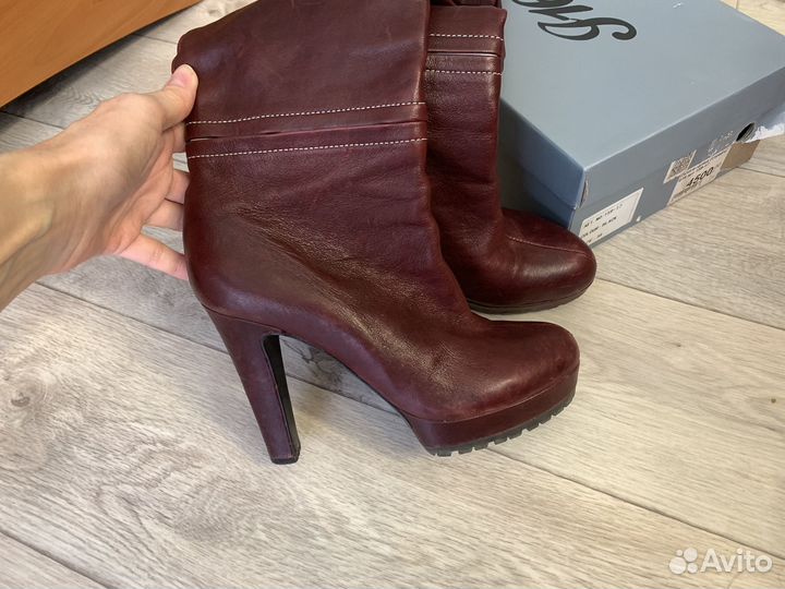 Сапоги женские трубы натуральная кожа 38