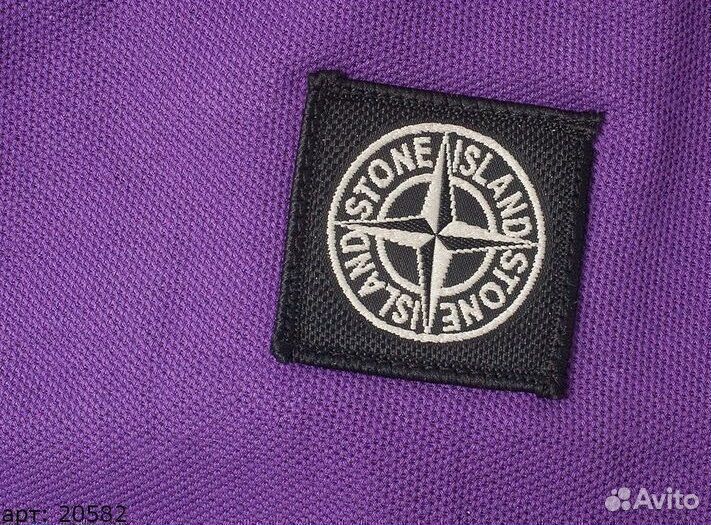 Поло Stone Island Фиолетовое