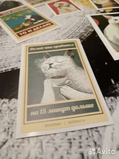 Наклейка с котиками