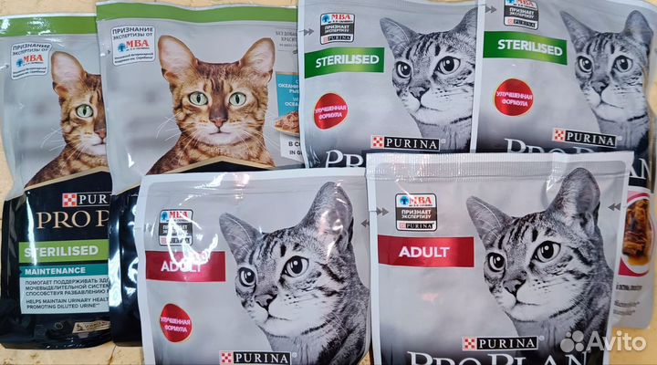 Влажный корм для кошек pro plan