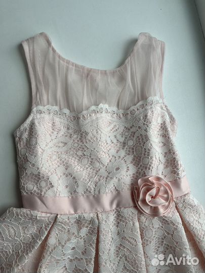 128-134 Платье Jona Michelle Pink Lace Overlay