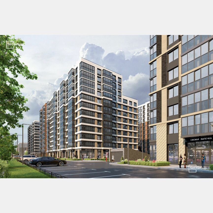 Квартира-студия, 24,9 м², 12/12 эт.