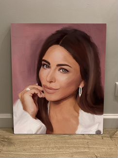 Портрет на холсте в стиле масло